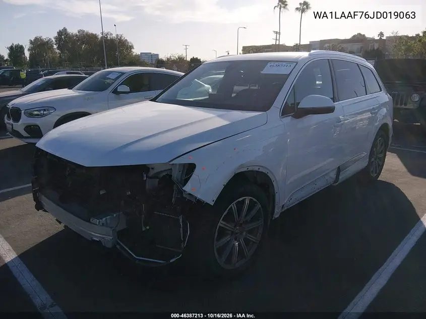 2018 AUDI Q7 VIN WA1LAAF76JD019063 — фото 2