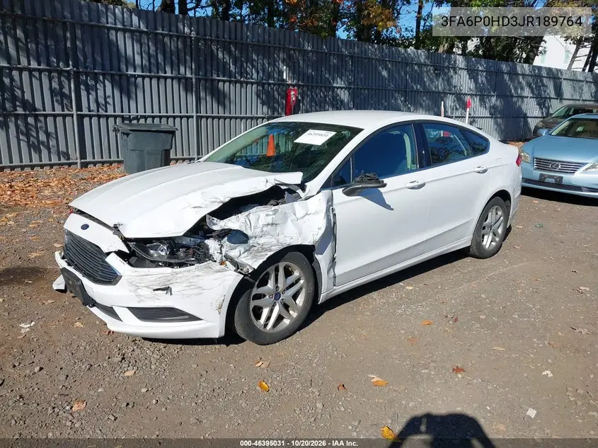 2018 FORD FUSION VIN 3FA6P0HD3JR189764 — фото 2