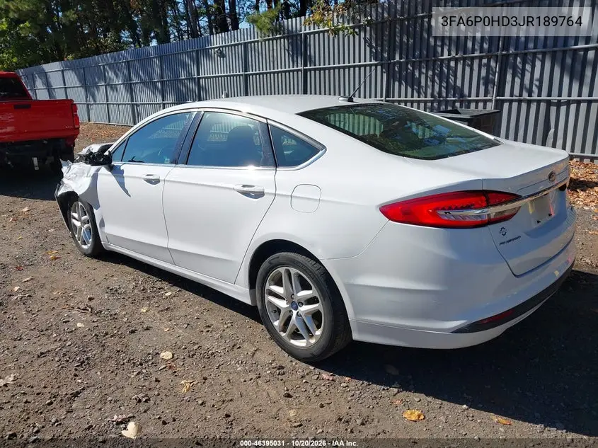 2018 FORD FUSION VIN 3FA6P0HD3JR189764 — фото 3