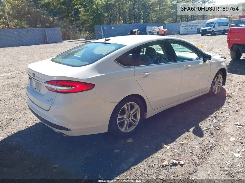2018 FORD FUSION VIN 3FA6P0HD3JR189764 — фото 4