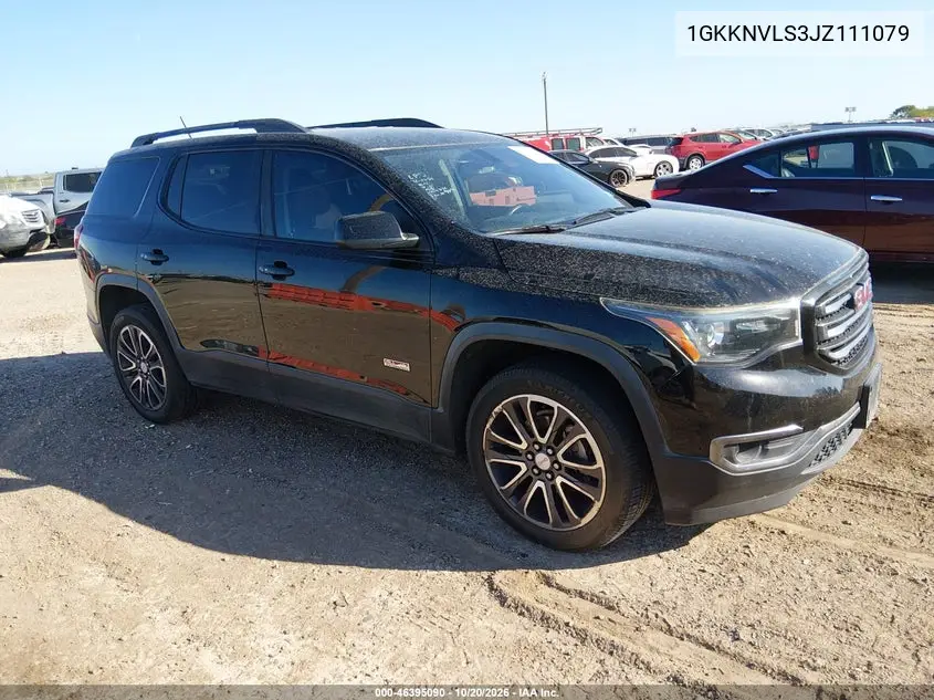 GMC ACADIA 2018, VIN 1GKKNVLS3JZ111079