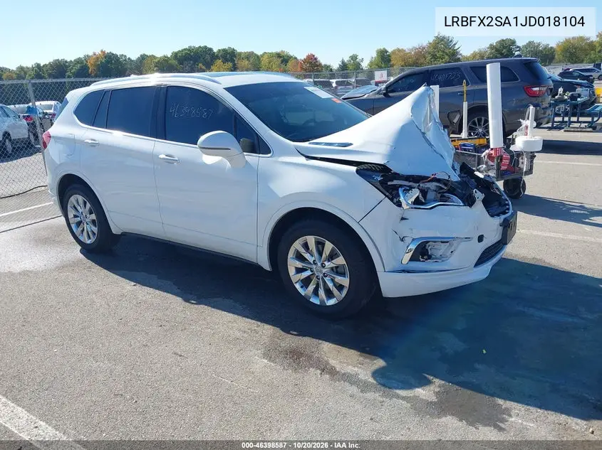 BUICK ENVISION 2018, VIN LRBFX2SA1JD018104