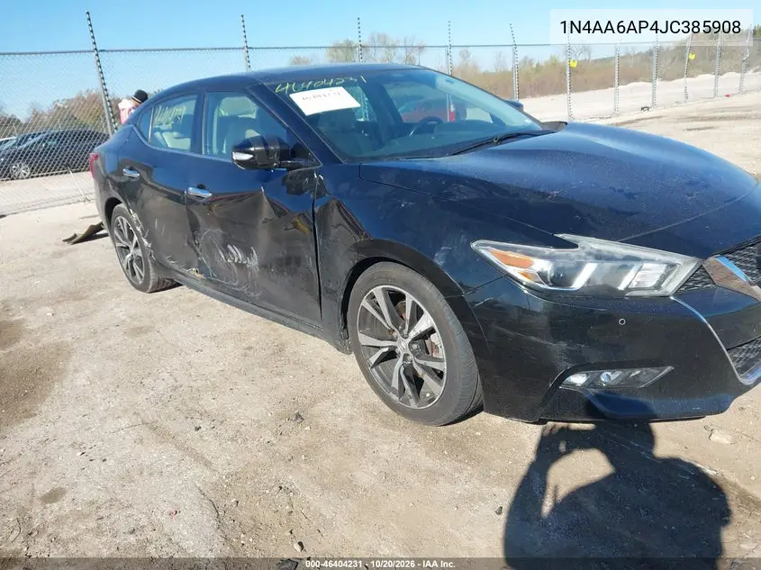 NISSAN MAXIMA 2018, VIN 1N4AA6AP4JC385908