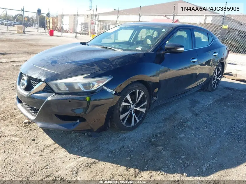 2018 NISSAN MAXIMA VIN 1N4AA6AP4JC385908 — фото 2