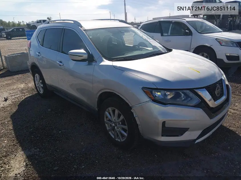 NISSAN ROGUE 2018, VIN 5N1AT2MT6JC851114