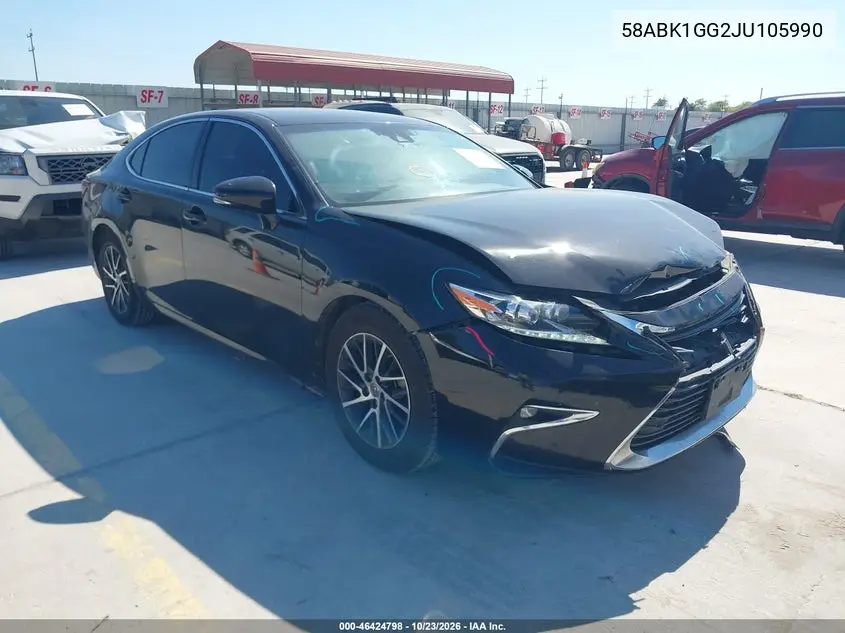LEXUS ES 2018, VIN 58ABK1GG2JU105990