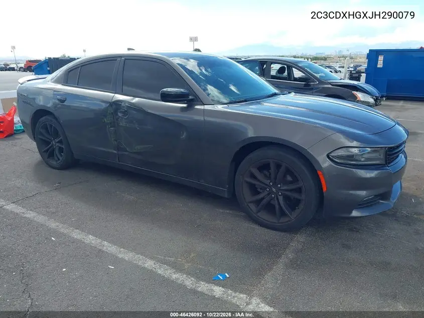 DODGE CHARGER 2018, VIN 2C3CDXHGXJH290079