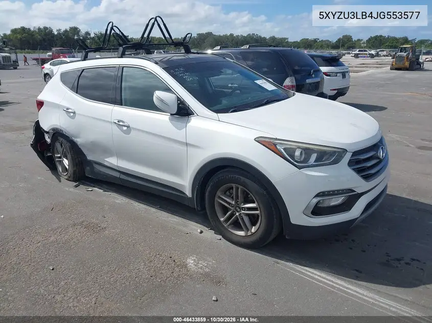 HYUNDAI SANTA FE 2018, VIN 5XYZU3LB4JG553577