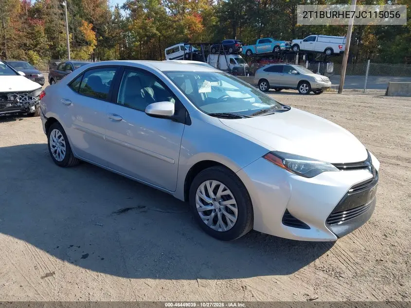 TOYOTA COROLLA 2018, VIN 2T1BURHE7JC115056