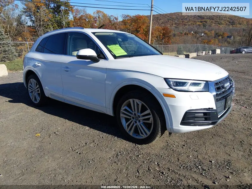 AUDI Q5 2018, VIN WA1BNAFY7J2242507