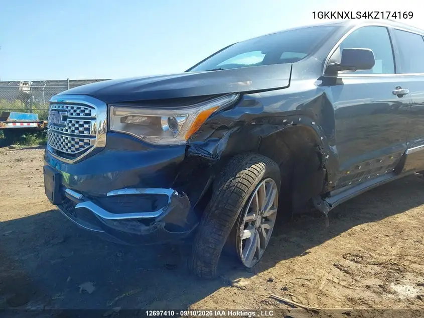 2019 GMC ACADIA VIN 1GKKNXLS4KZ174169 — фото 6