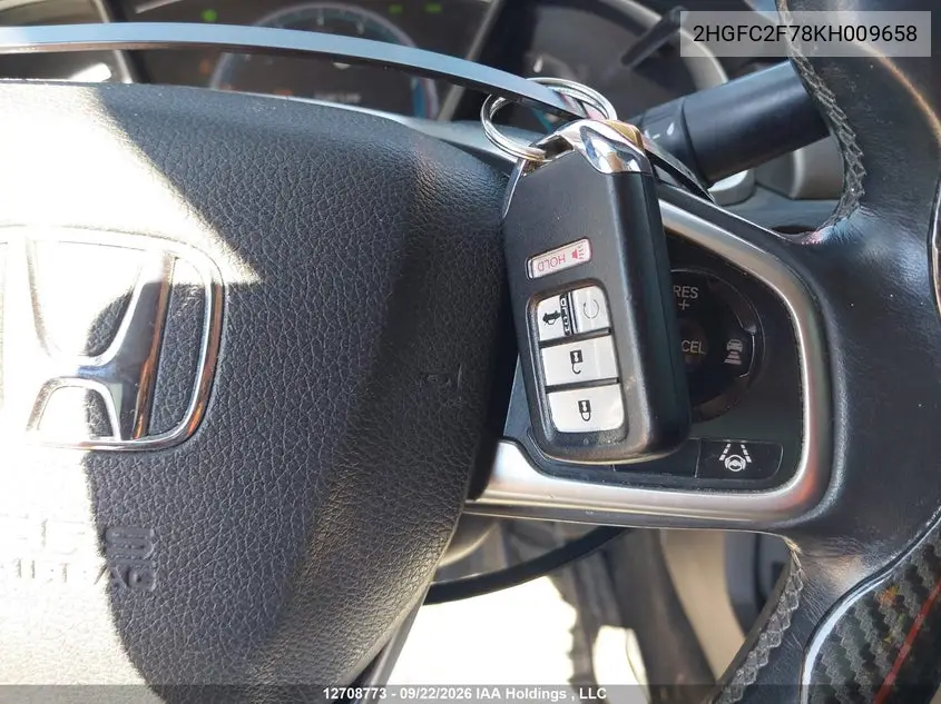 2019 HONDA CIVIC VIN 2HGFC2F78KH009658 — фото 11