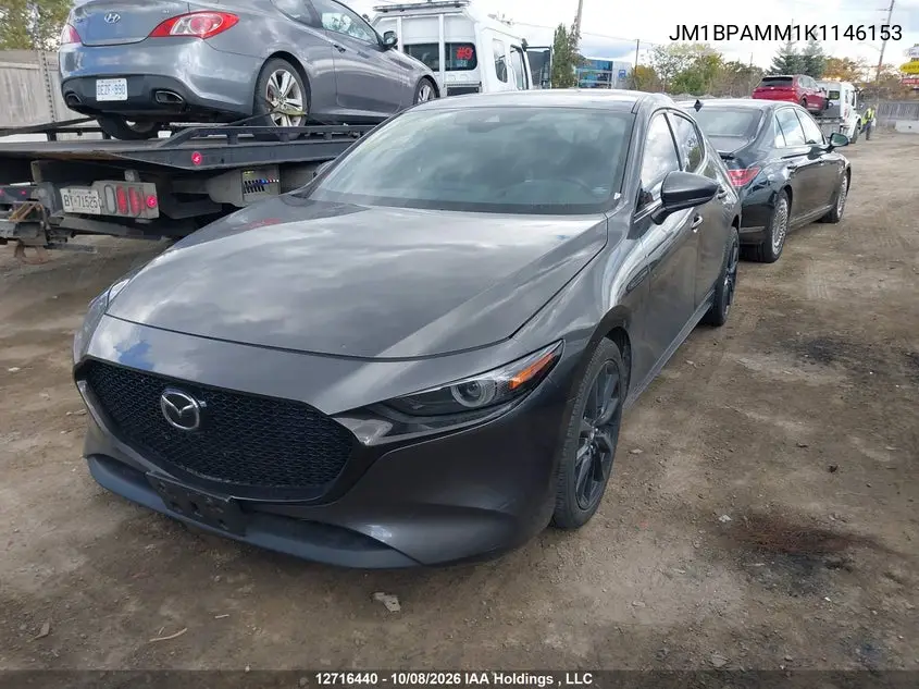 2019 MAZDA 3 VIN JM1BPAMM1K1146153 — фото 2