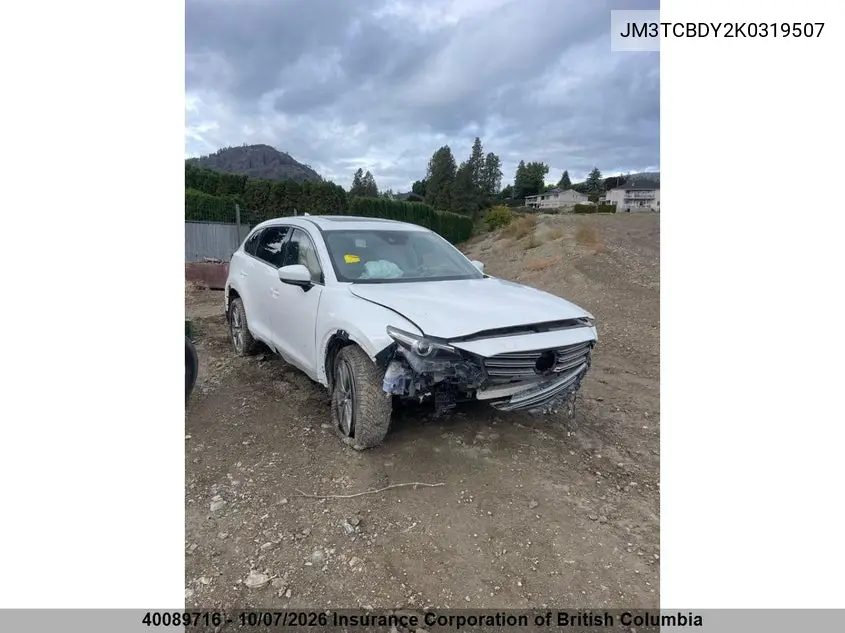 MAZDA CX-9 2019, VIN JM3TCBDY2K0319507