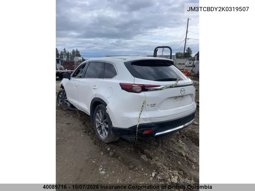 2019 MAZDA CX-9 VIN JM3TCBDY2K0319507 — фото 4