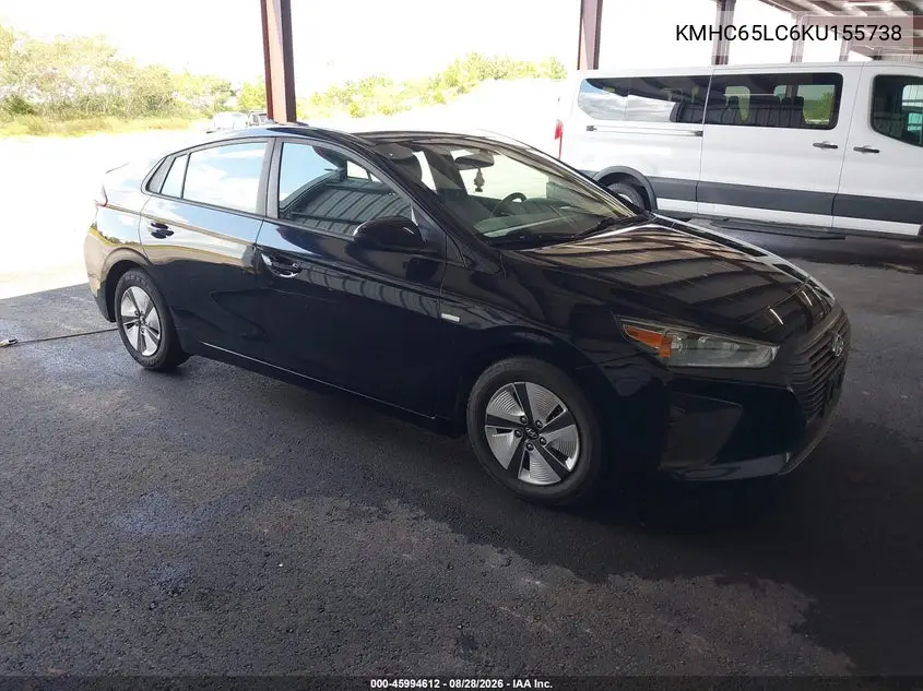 HYUNDAI IONIQ 2019, VIN KMHC65LC6KU155738