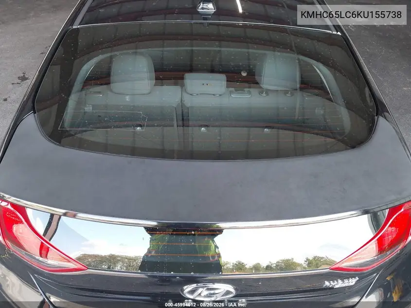 2019 HYUNDAI IONIQ VIN KMHC65LC6KU155738 — фото 12