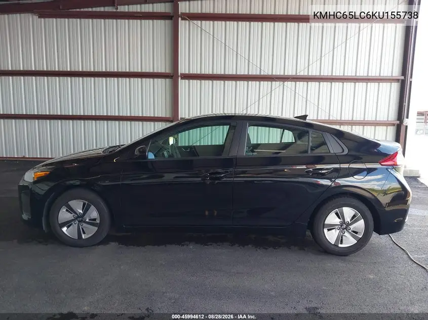 2019 HYUNDAI IONIQ VIN KMHC65LC6KU155738 — фото 19