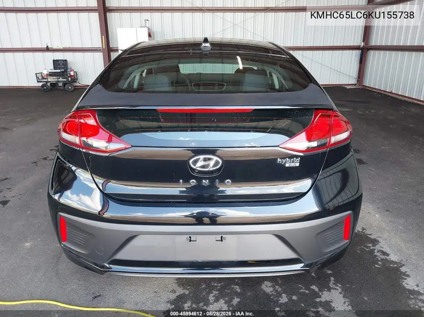 2019 HYUNDAI IONIQ VIN KMHC65LC6KU155738 — фото 21