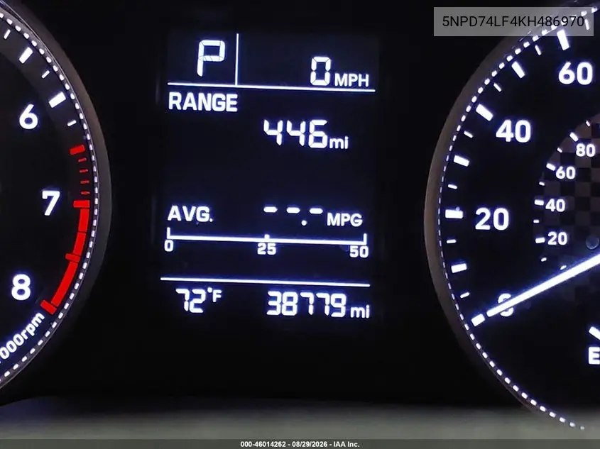 2019 HYUNDAI ELANTRA VIN 5NPD74LF4KH486970 — фото 20