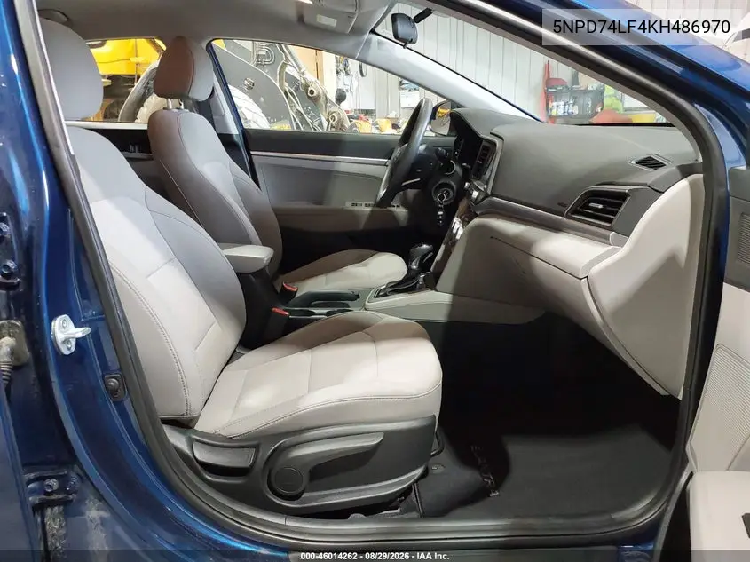 2019 HYUNDAI ELANTRA VIN 5NPD74LF4KH486970 — фото 5