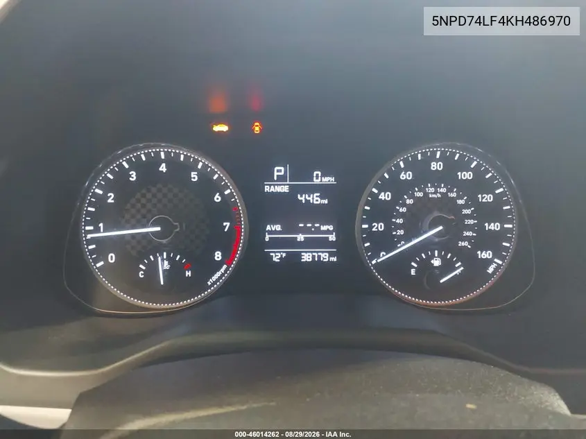 2019 HYUNDAI ELANTRA VIN 5NPD74LF4KH486970 — фото 7