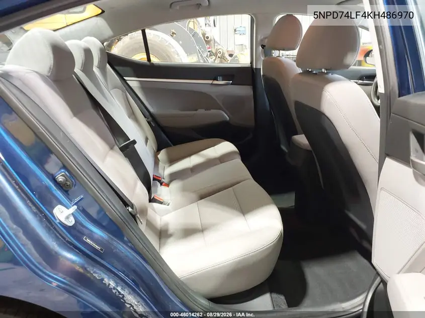 2019 HYUNDAI ELANTRA VIN 5NPD74LF4KH486970 — фото 8