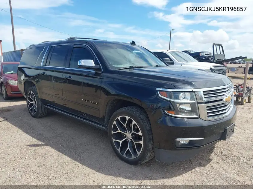 CHEVROLET SUBURBAN 2019, VIN 1GNSCJKJ5KR196857