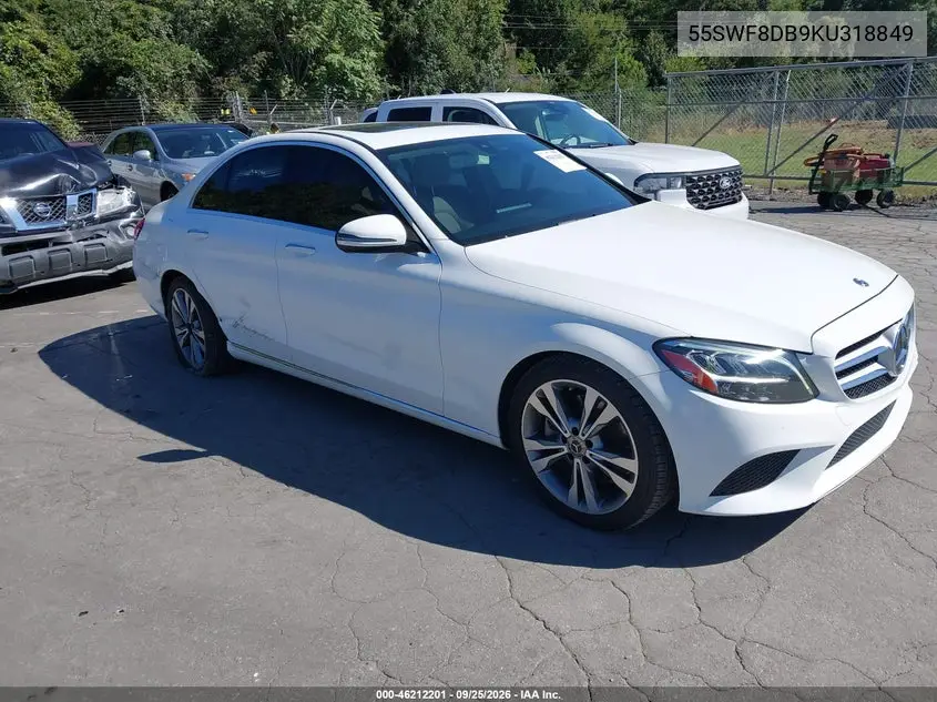 MERCEDES C-KLASSE 2019, VIN 55SWF8DB9KU318849