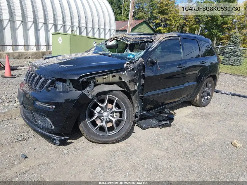 2019 JEEP GRAND CHEROKEE VIN 1C4RJFBG8KC539730 — фото 2