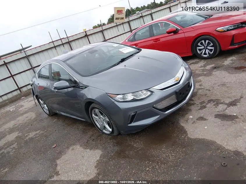 CHEVROLET VOLT 2019, VIN 1G1RC6S54KU118390