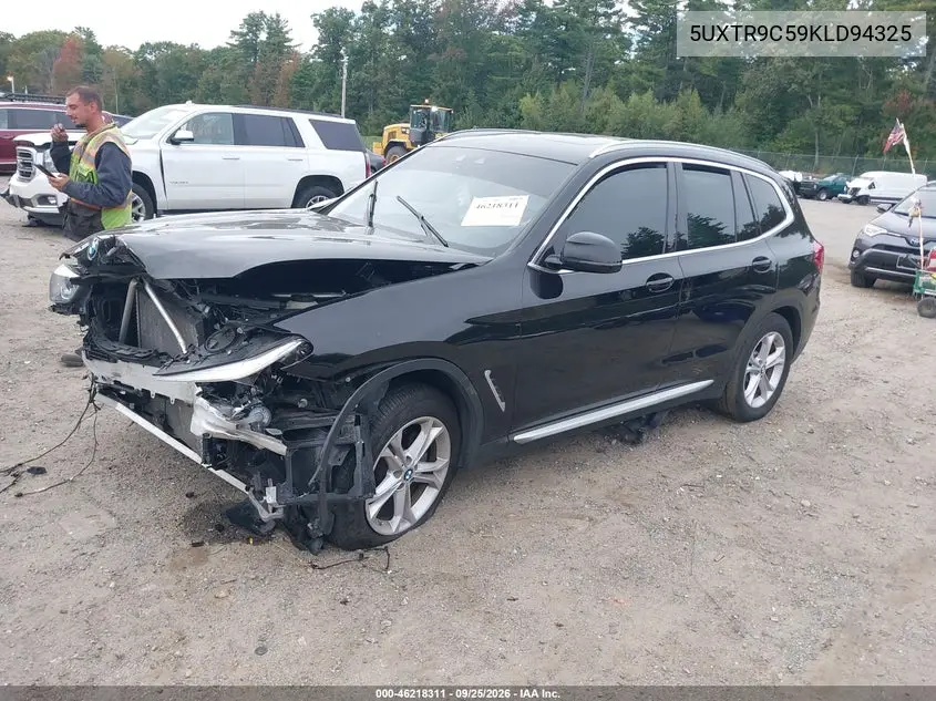 2019 BMW X3 VIN 5UXTR9C59KLD94325 — фото 2