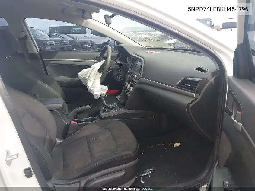 2019 HYUNDAI ELANTRA VIN 5NPD74LF8KH454796 — фото 5