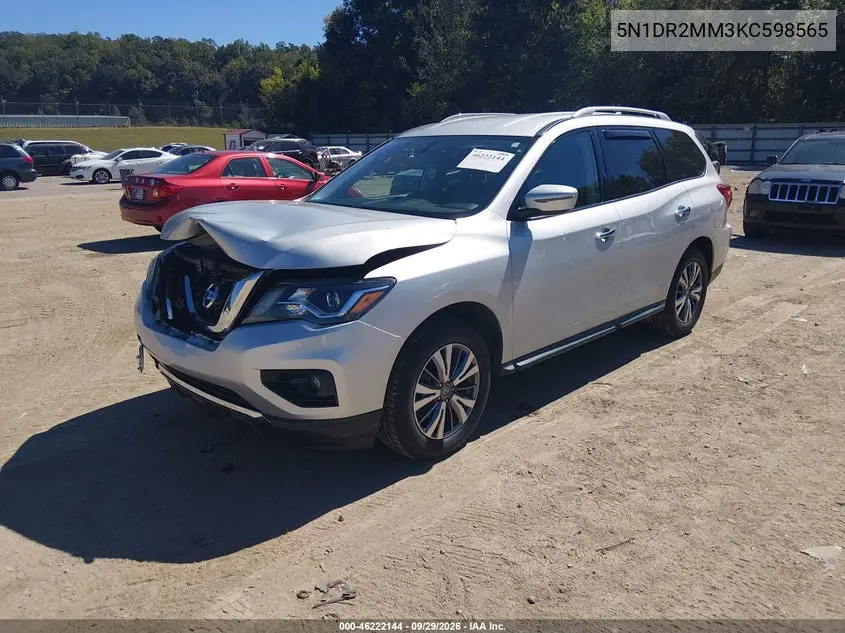 2019 NISSAN PATHFINDER VIN 5N1DR2MM3KC598565 — фото 2