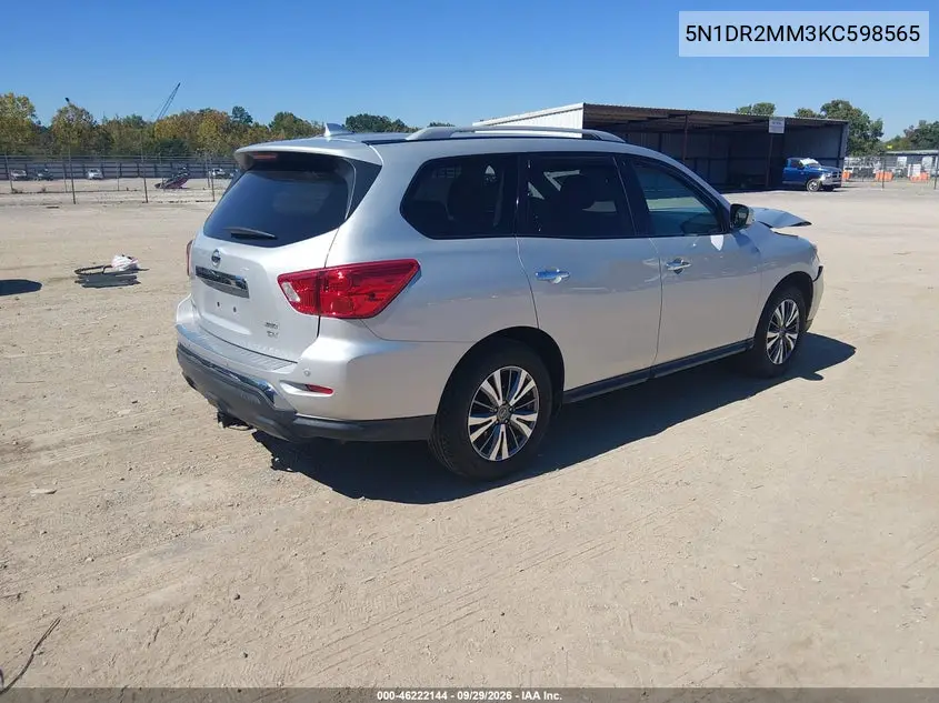 2019 NISSAN PATHFINDER VIN 5N1DR2MM3KC598565 — фото 4