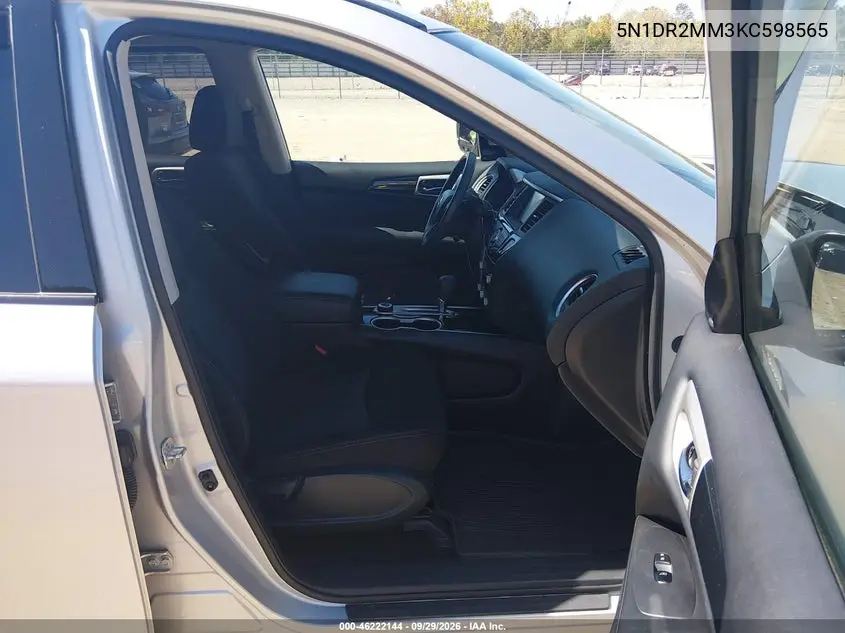 2019 NISSAN PATHFINDER VIN 5N1DR2MM3KC598565 — фото 5