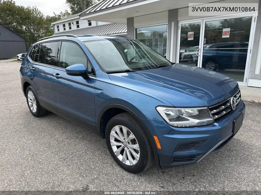 VOLKSWAGEN TIGUAN 2019, VIN 3VV0B7AX7KM010864