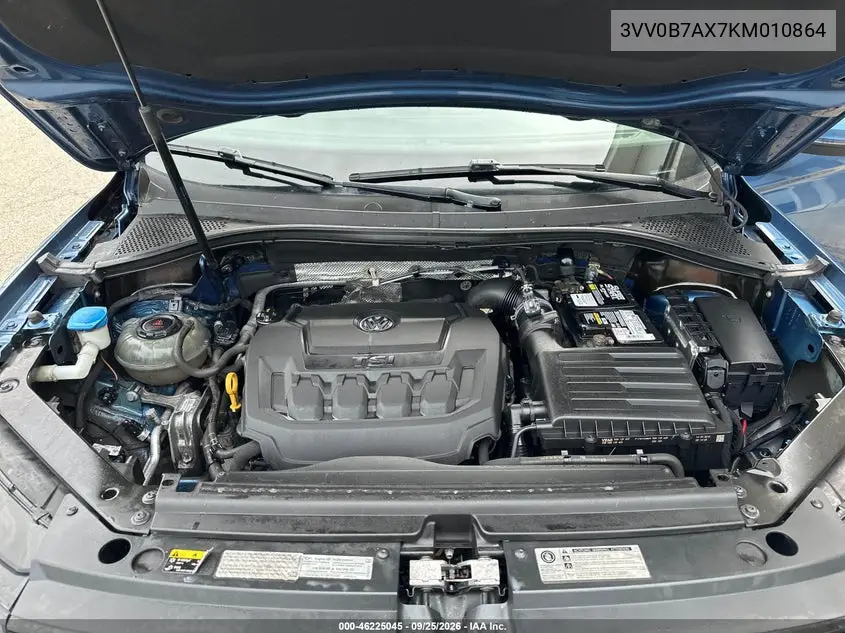 2019 VOLKSWAGEN TIGUAN VIN 3VV0B7AX7KM010864 — фото 10