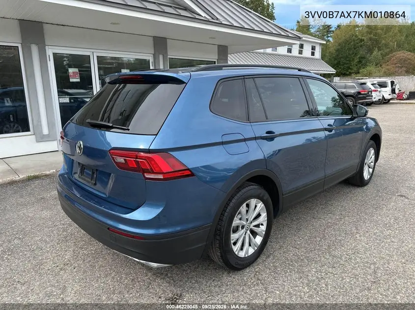 2019 VOLKSWAGEN TIGUAN VIN 3VV0B7AX7KM010864 — фото 4