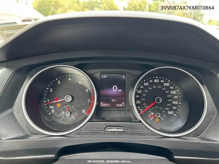 2019 VOLKSWAGEN TIGUAN VIN 3VV0B7AX7KM010864 — фото 7