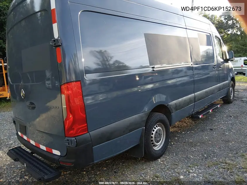 2019 MERCEDES SPRINTER VIN WD4PF1CD6KP152673 — фото 4