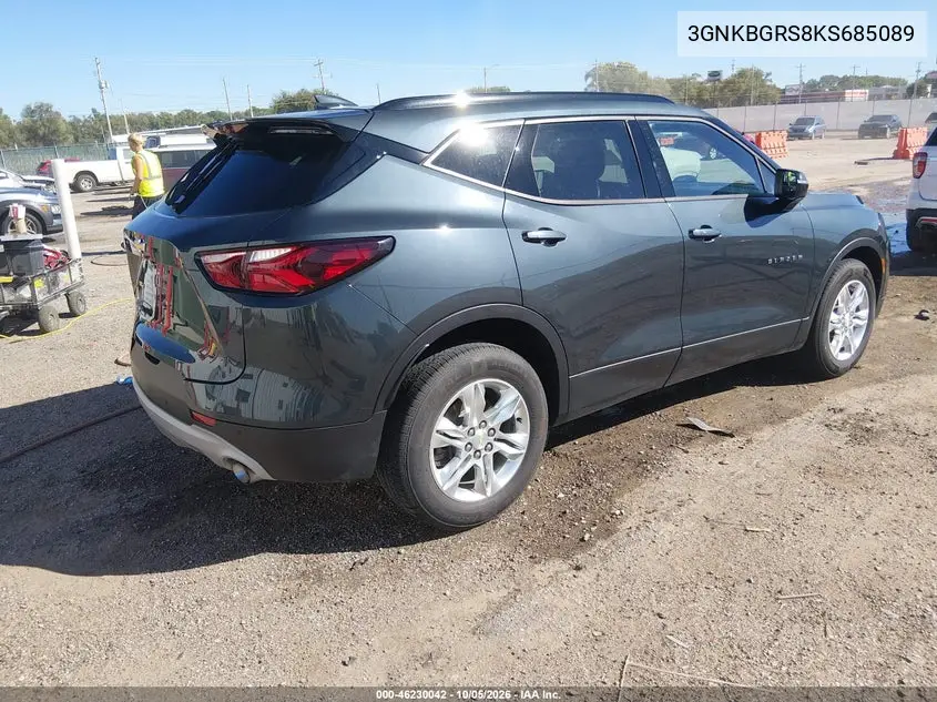 2019 CHEVROLET BLAZER VIN 3GNKBGRS8KS685089 — фото 4