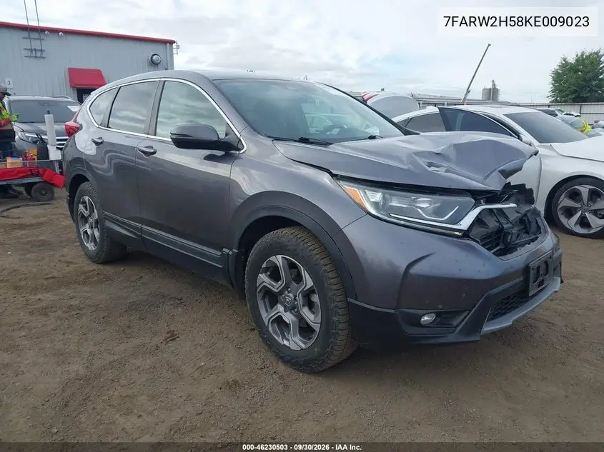 HONDA CR-V 2019, VIN 7FARW2H58KE009023
