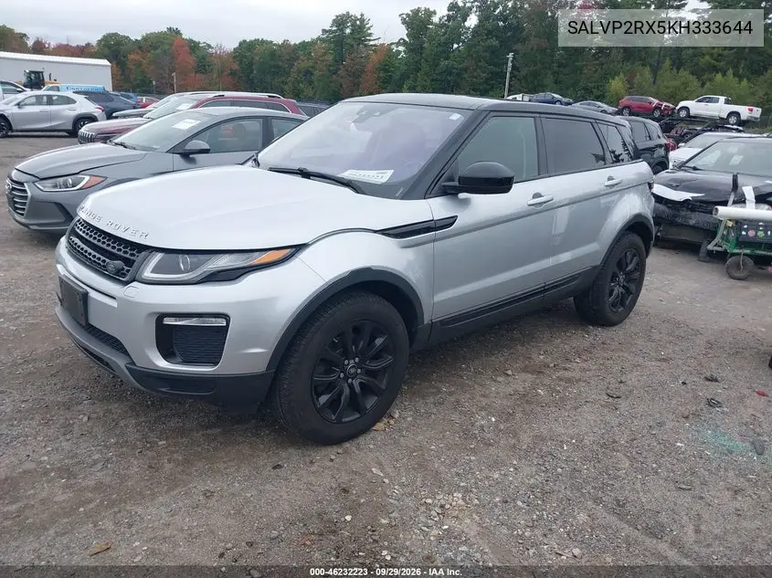 2019 LAND ROVER RANGE ROVER EVOQUE VIN SALVP2RX5KH333644 — фото 2