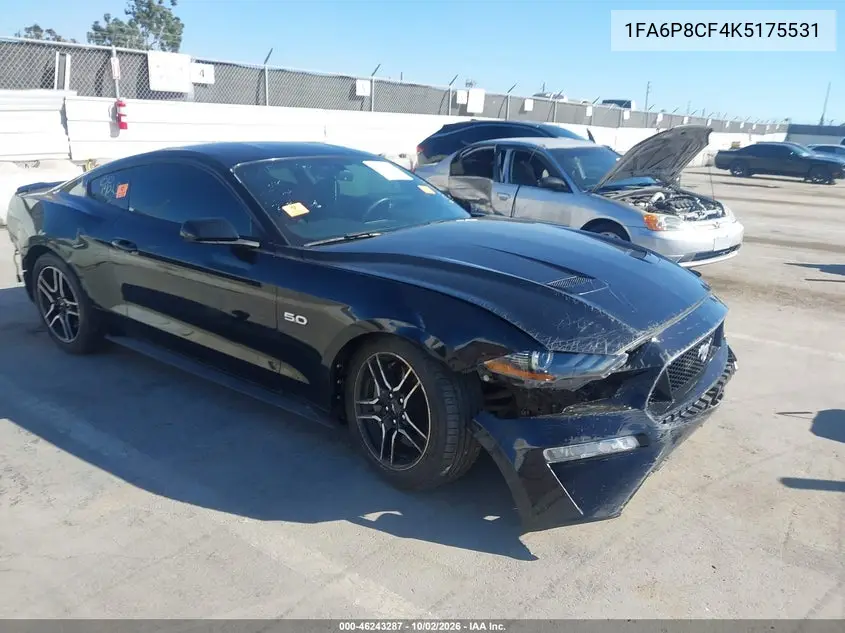 FORD MUSTANG 2019, VIN 1FA6P8CF4K5175531