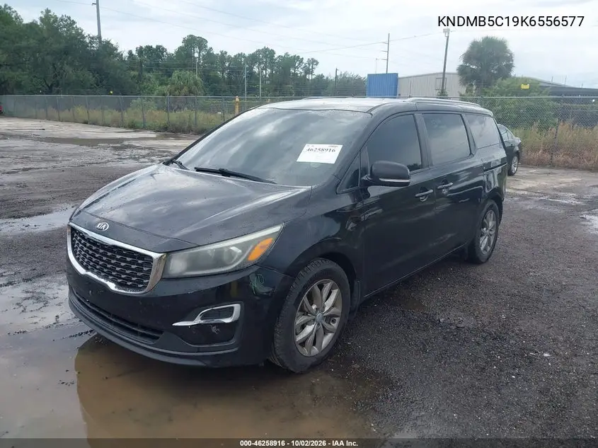 2019 KIA SEDONA VIN KNDMB5C19K6556577 — фото 2