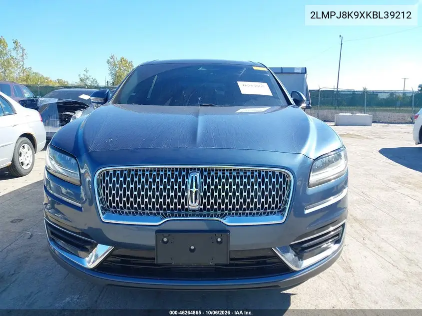2019 LINCOLN NAUTILUS VIN 2LMPJ8K9XKBL39212 — фото 12