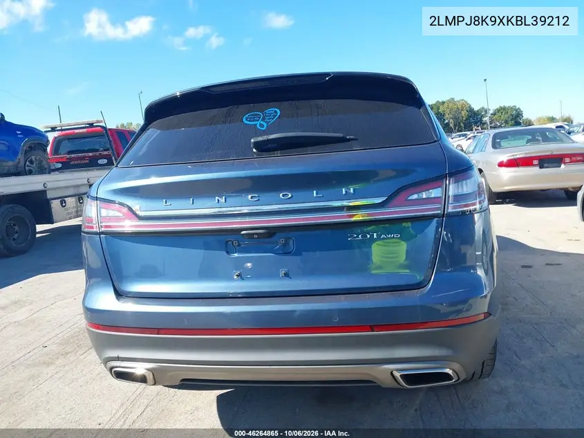 2019 LINCOLN NAUTILUS VIN 2LMPJ8K9XKBL39212 — фото 16
