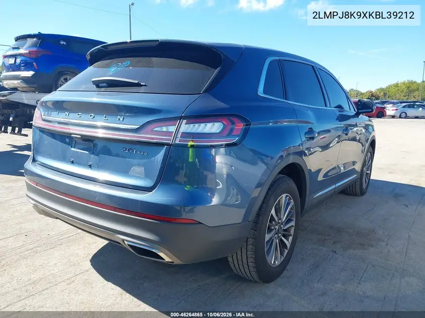 2019 LINCOLN NAUTILUS VIN 2LMPJ8K9XKBL39212 — фото 4