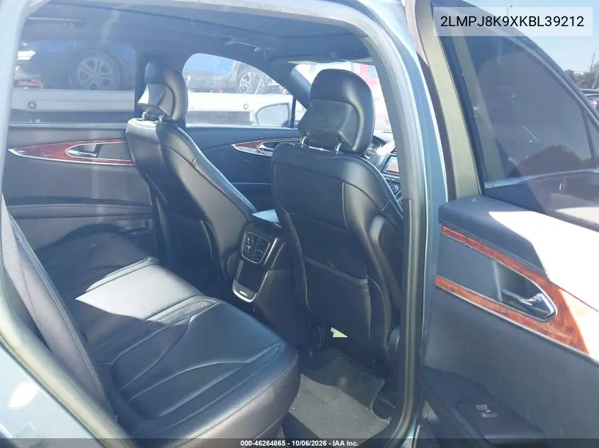 2019 LINCOLN NAUTILUS VIN 2LMPJ8K9XKBL39212 — фото 8